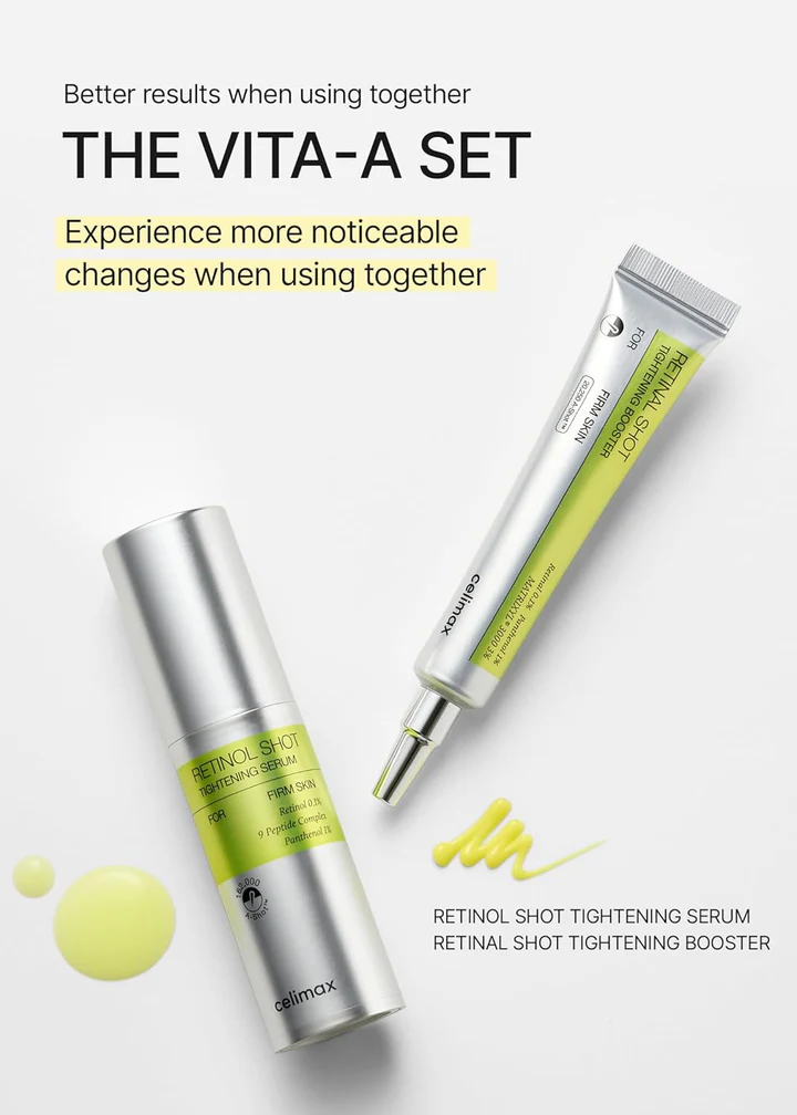 Celimax Vita A Retinal Shot – Tightens Skin, Smooths Texture, Reduces Wrinkles & Pores
